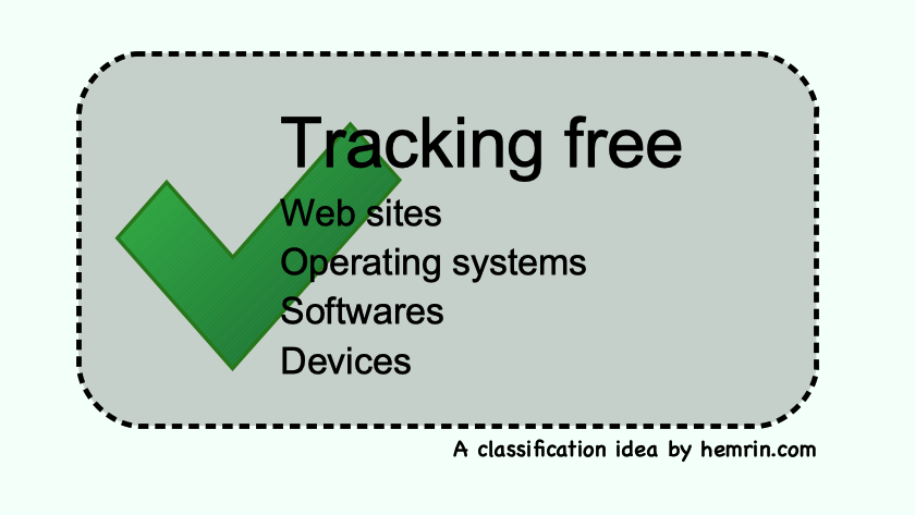 When will products be labelled as tracking free? 