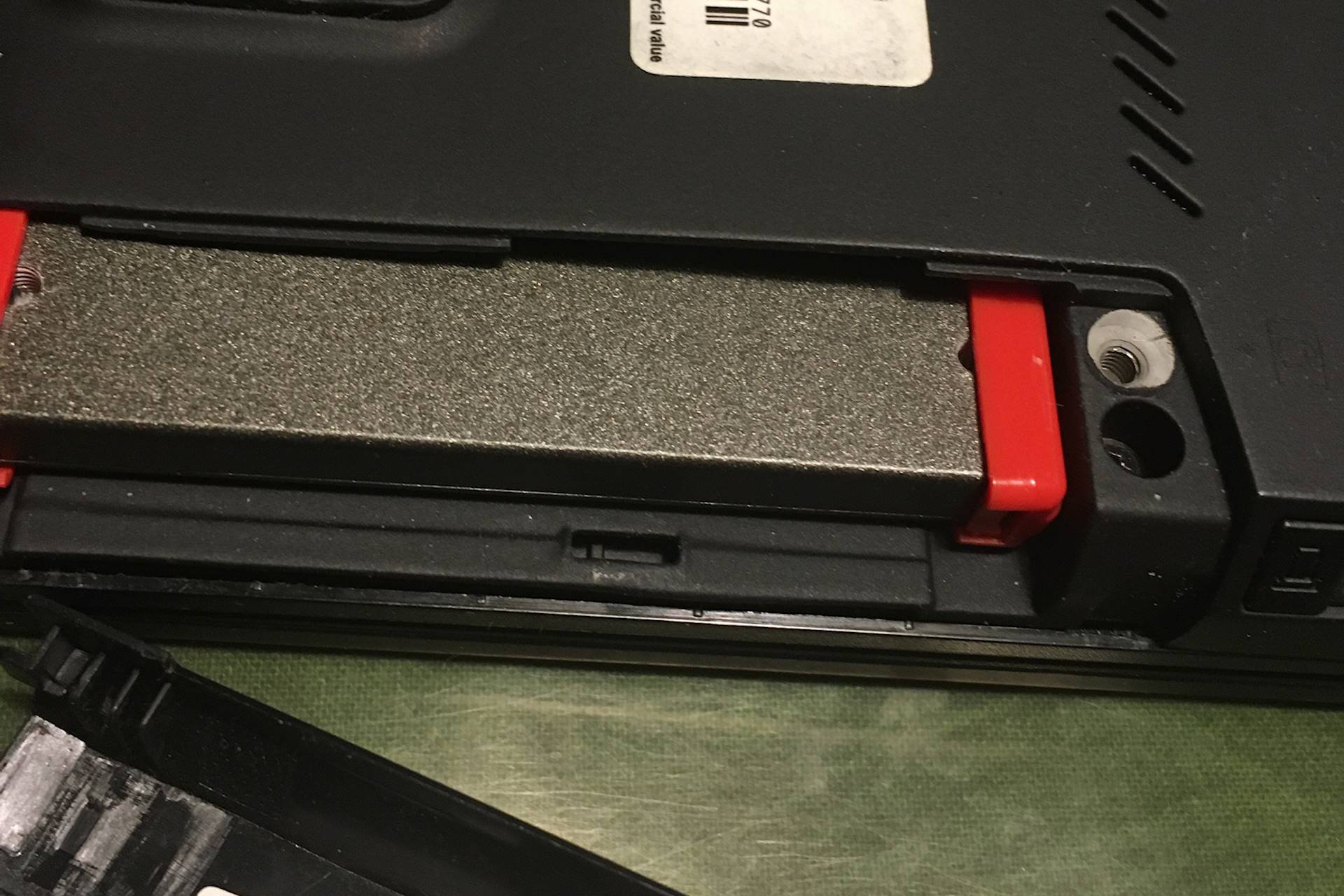 slot with the SSD inside